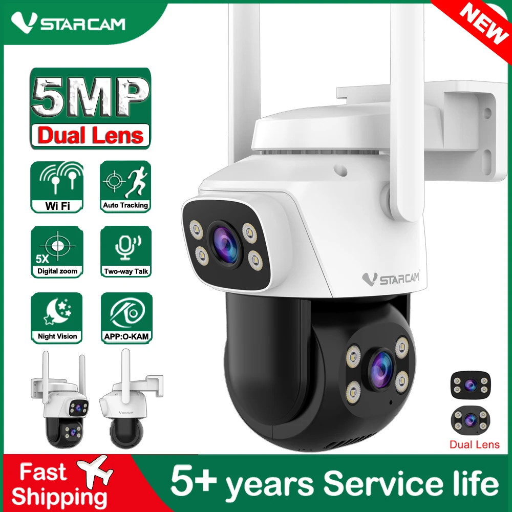 Home Cinema Outdoor - Vstarcam 5.0MP HD Dual Lens Wifi
