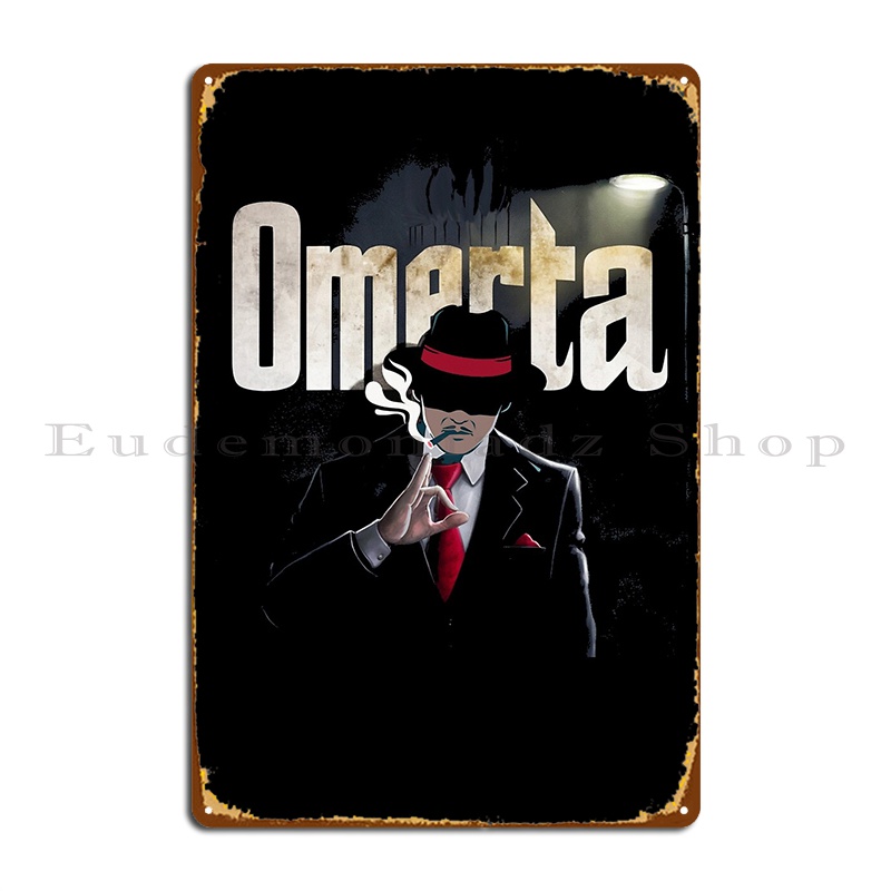 Home Cinema Wall Design - Omerta Metal Plaque Cinema Wall Decor
