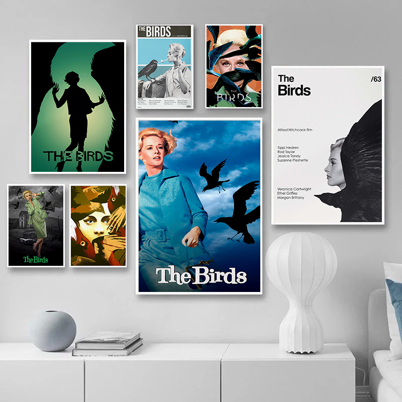 Home Cinema Ultimea - Minimalist Classic Hitchcock Film Bird Prints
