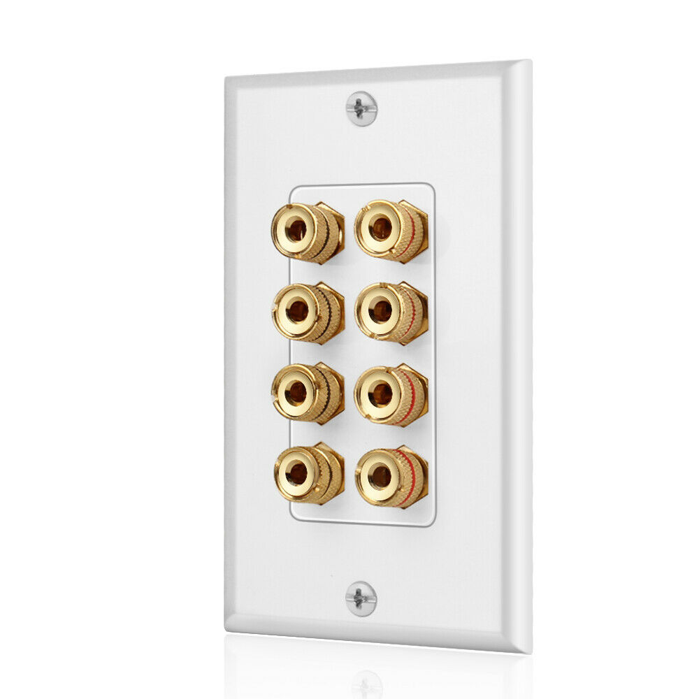 Home Cinema Equipment - A68Z 8 Posts Speaker Wall Plate