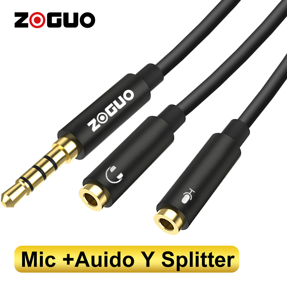 Home Cinema Headphones - ZOGUO Audio Splitter TRRS Headphone Adapter