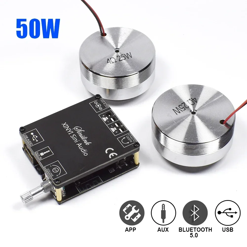Home Cinema Equipment - 2*25W Portable Stereo Vibration Speaker Audio