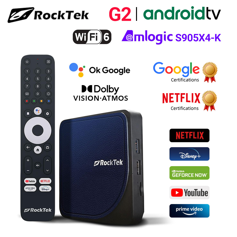 Home Cinema Dolby Atmos - RockTek G2 4K Android TV 14