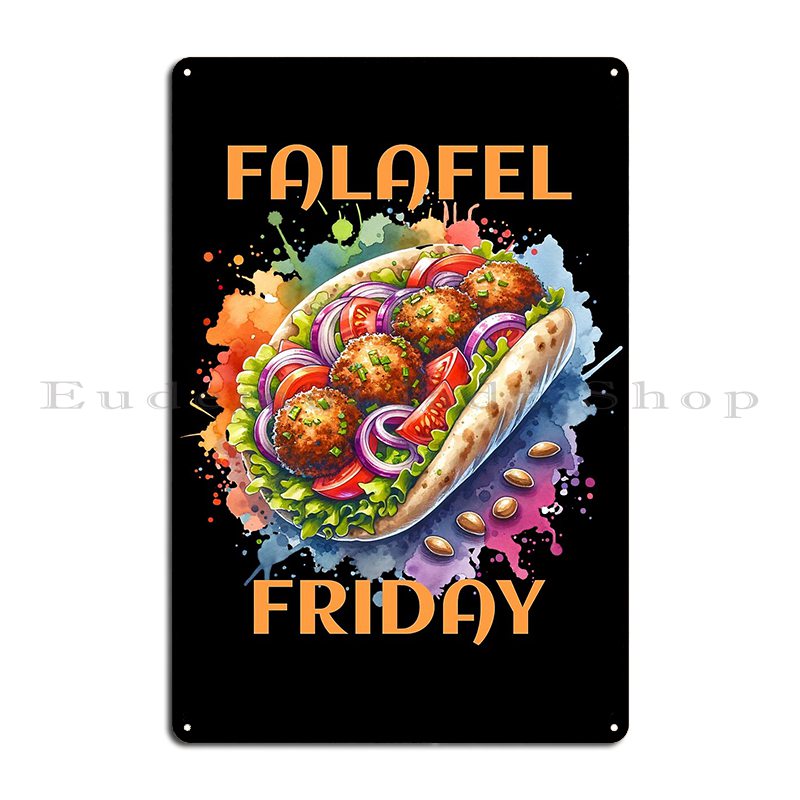 Watercolor Falafel Friday Holi - Home Cinema Wall Design ulasan dan harga