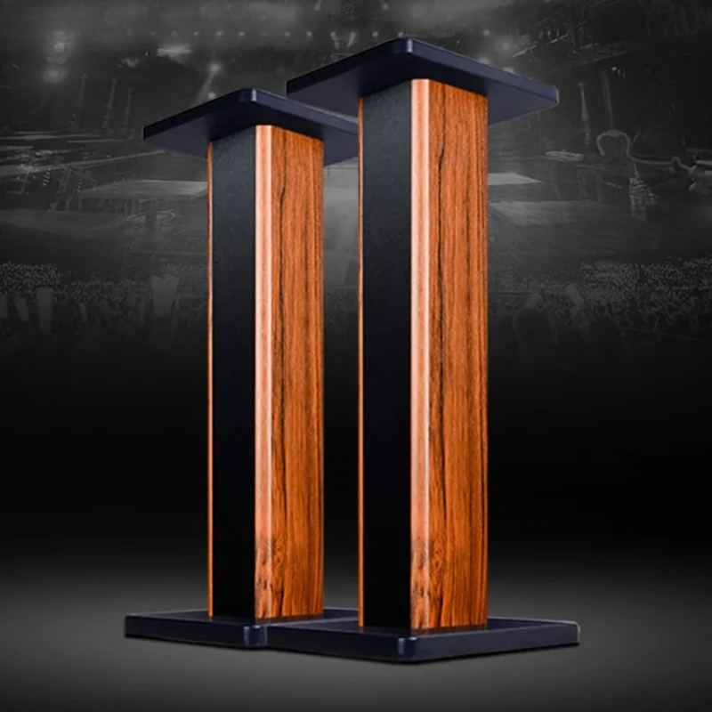 Solid Wood Speaker Stand Floor - Home Cinema Equipment ulasan dan harga