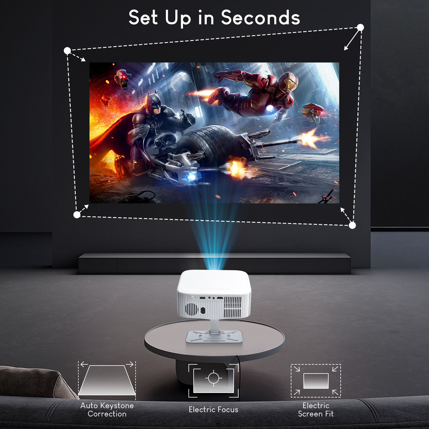 Salange Netflix Projector P92M - Netflix Home Cinema ulasan dan harga