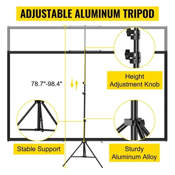 Tripod Projector Screen with S - Projector Tripod Stand ulasan dan harga