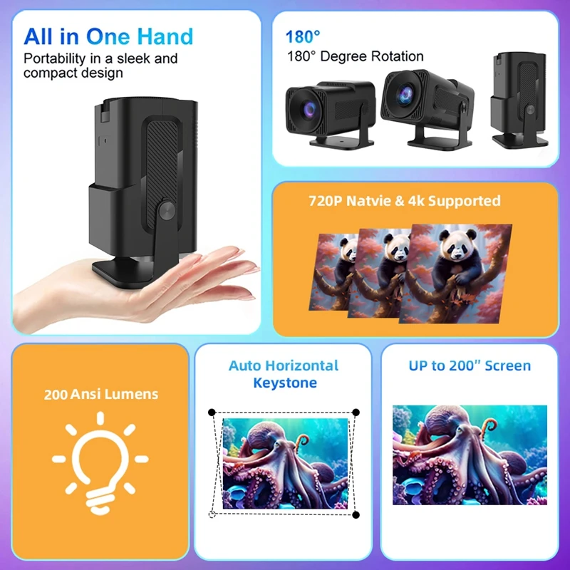 For Netflix Mini Projector Nat - Netflix Home Cinema ulasan dan harga