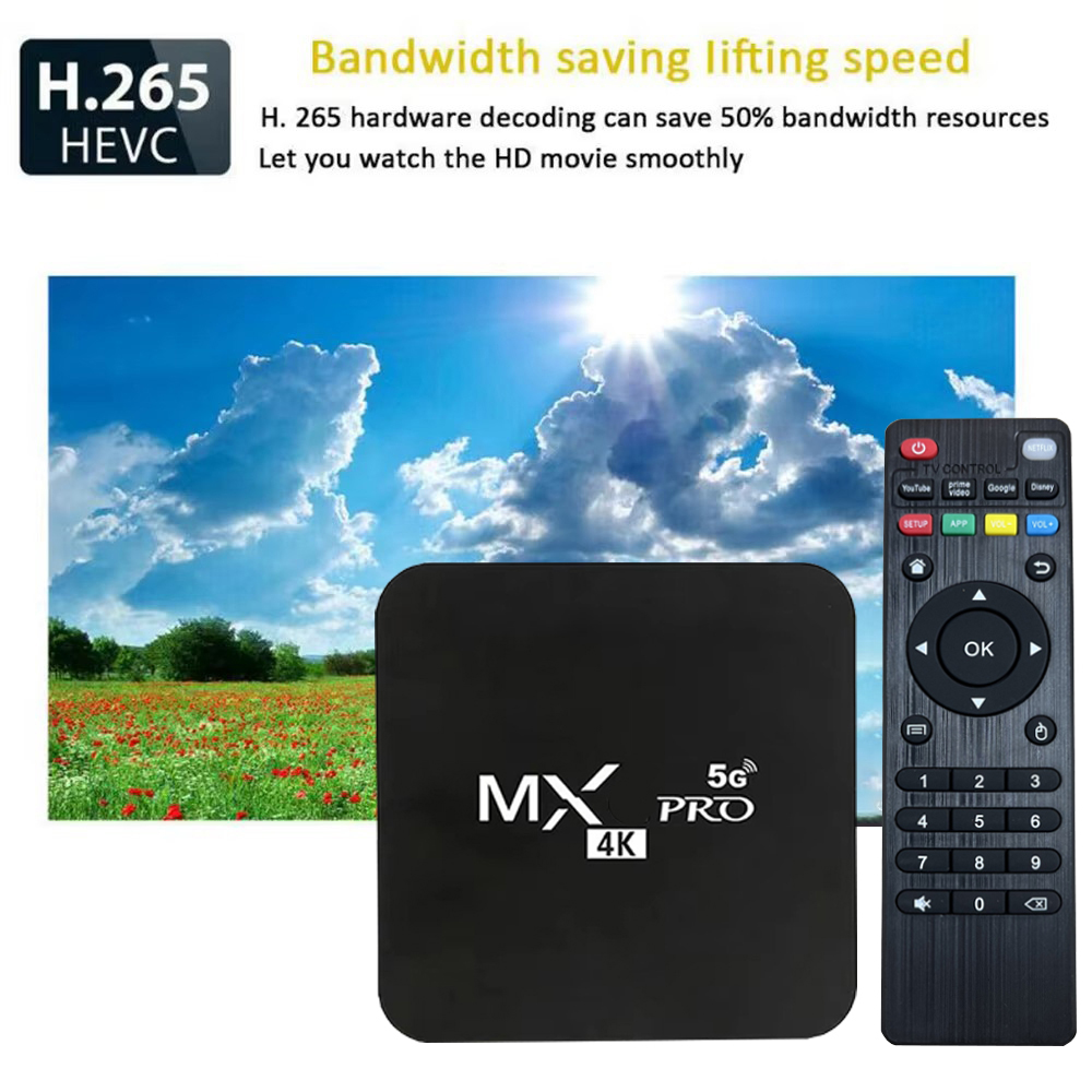 MX-Pro Smart TV Box 4K HD Andr - Home Cinema Dolby Atmos ulasan dan harga