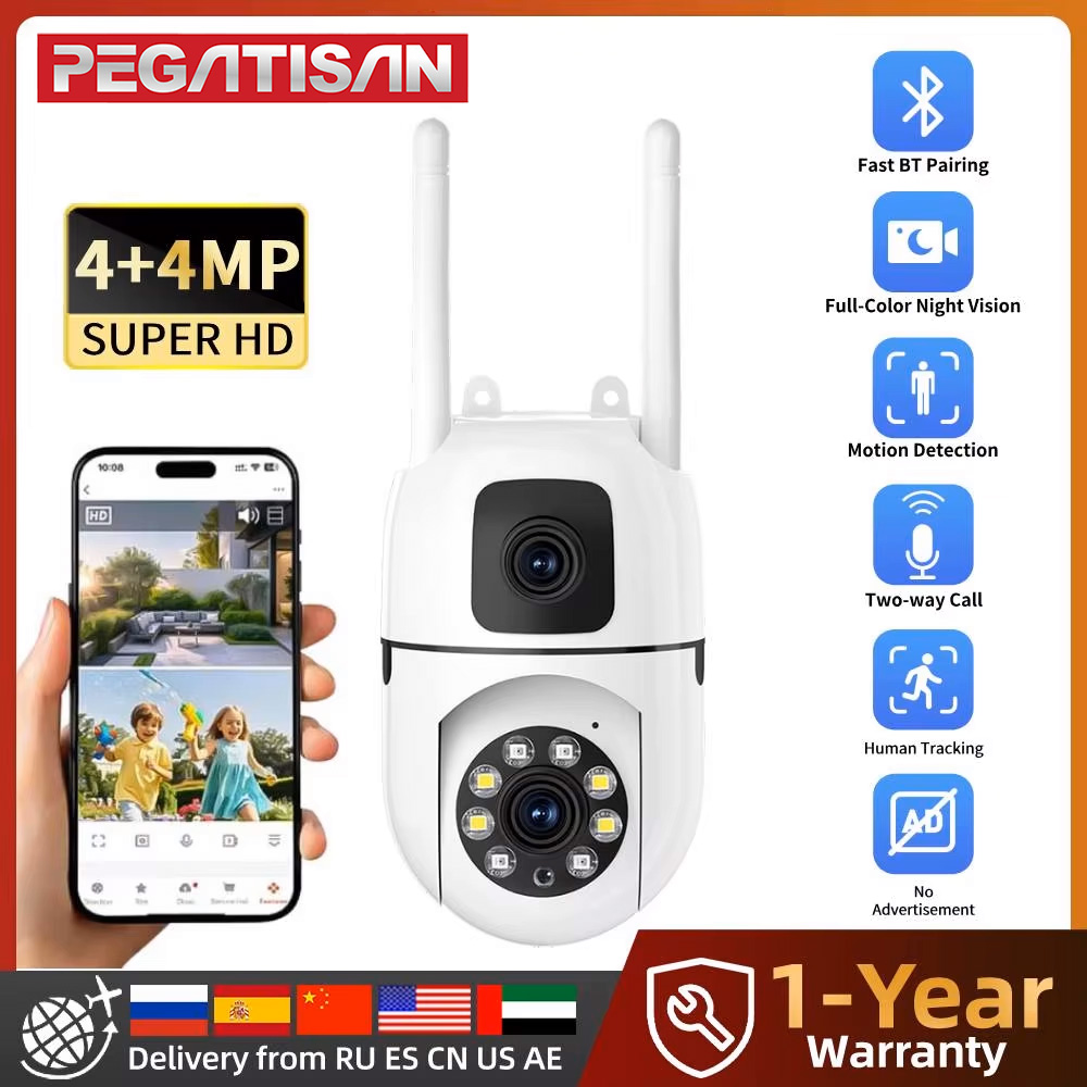 8MP HD Wifi Surveillance PTZ C - Home Cinema Outdoor ulasan dan harga