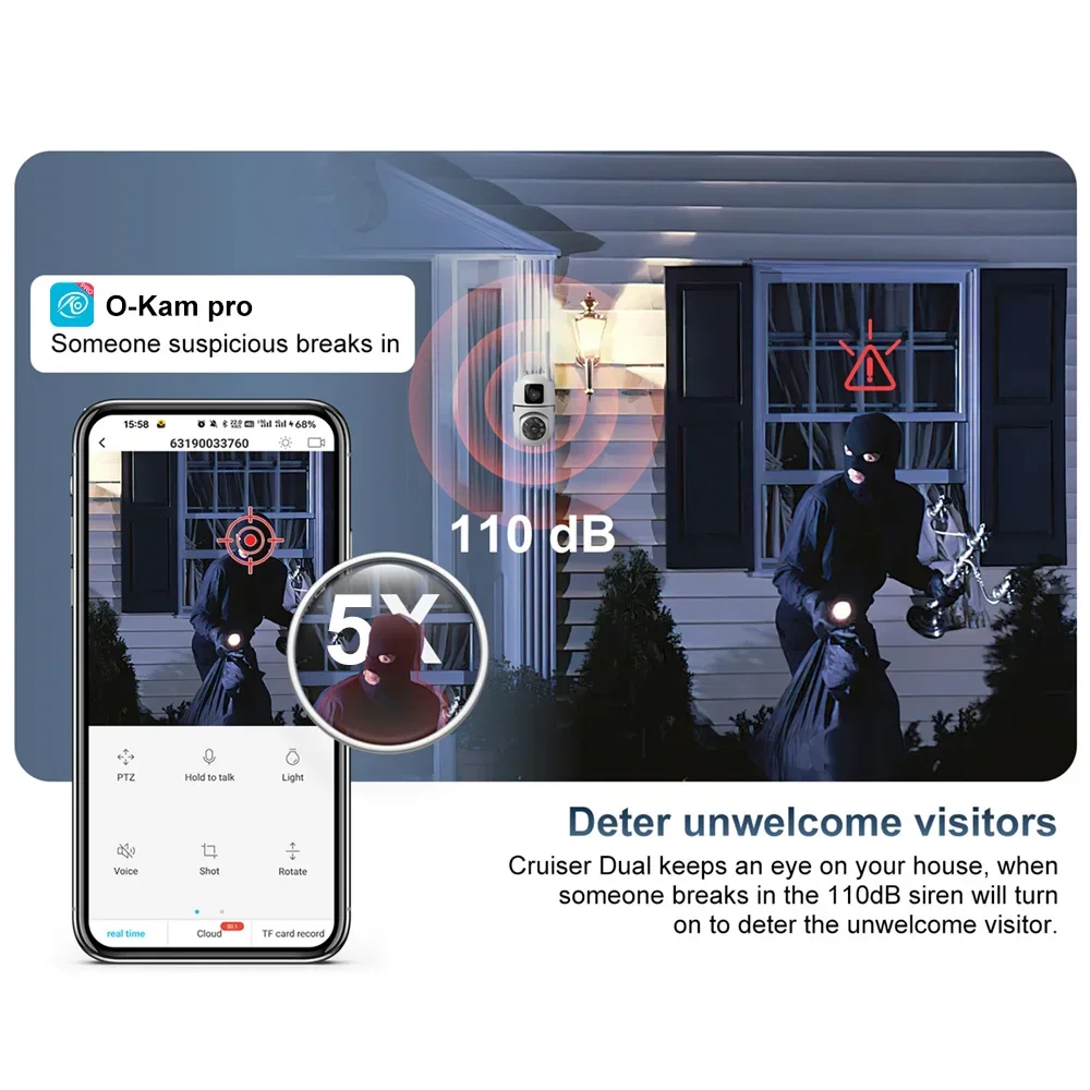 8MP HD Wifi Surveillance PTZ C - Home Cinema Outdoor ulasan dan harga