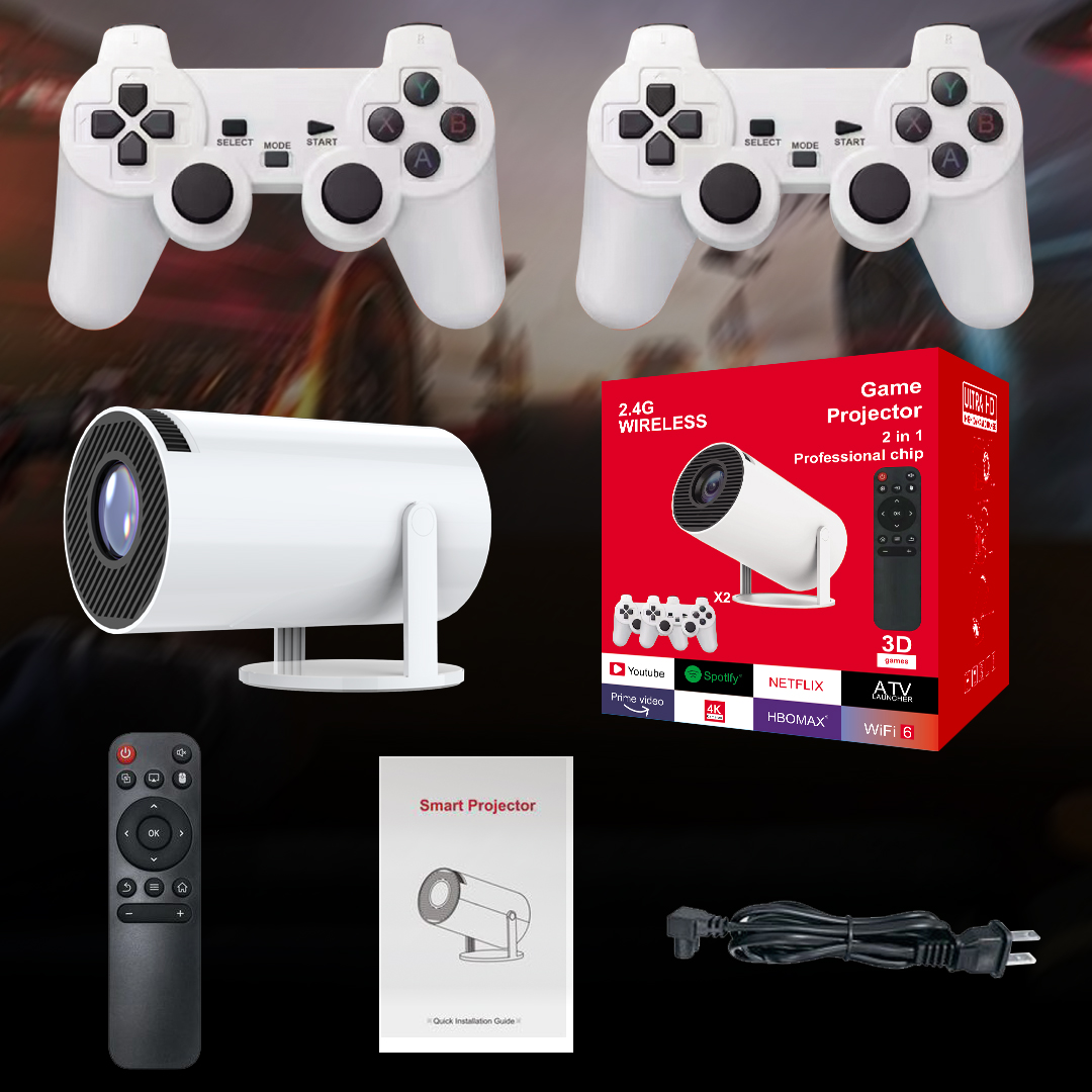 3D Game Projector 2 in 1 F300  - Netflix Home Cinema ulasan dan harga
