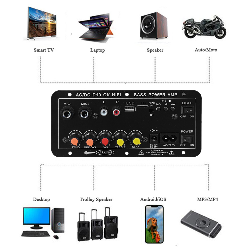 D10 Digital Bluetooth Amplifie - Home Cinema Equipment ulasan dan harga