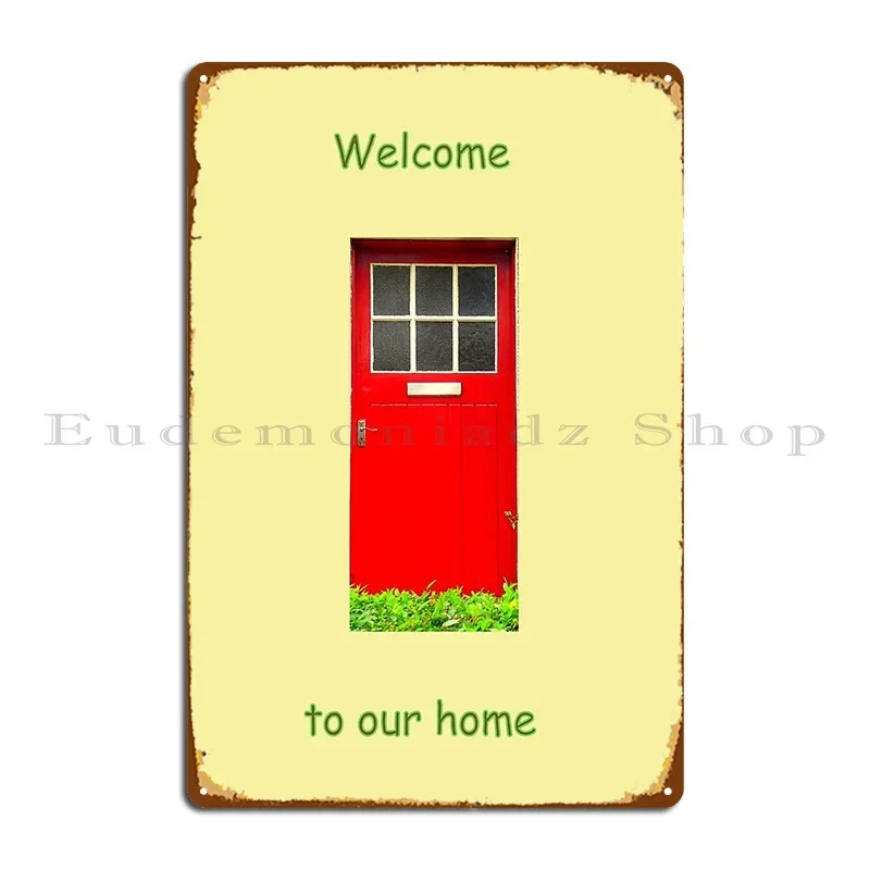 Welcome To Our Home Metal Plaq - Home Cinema Wall Design ulasan dan harga