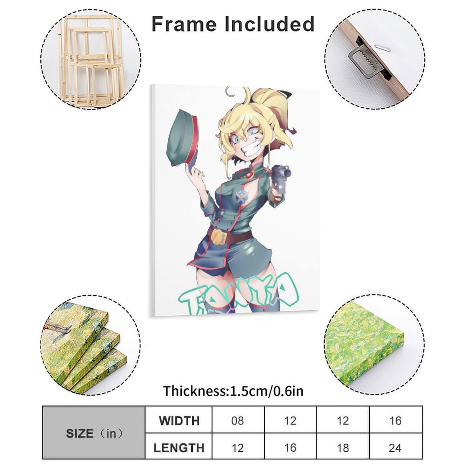 Saga Of Tanya The Evil Poster  - Home Cinema Wall Design ulasan dan harga