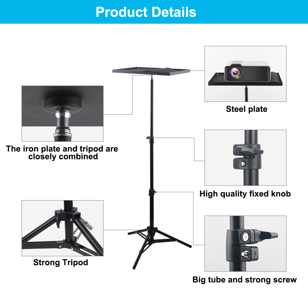 110cm 160cm Adjustable Univers - Projector Tripod Stand ulasan dan harga