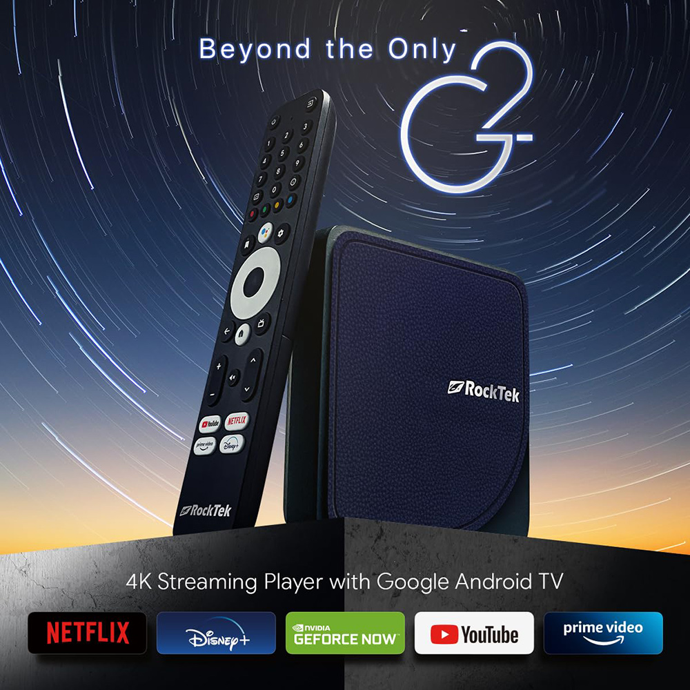 RockTek G2 4K Android TV 14 AT - Home Cinema Dolby Atmos ulasan dan harga