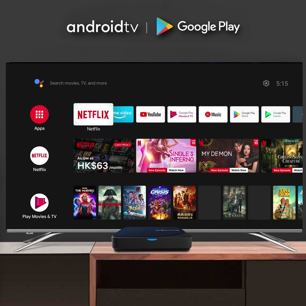 RockTek G2 4K Android TV 14 AT - Home Cinema Dolby Atmos ulasan dan harga
