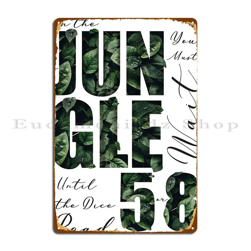 Jungle Of Jumanji Metal Sign W - Home Cinema Wall Design ulasan dan harga