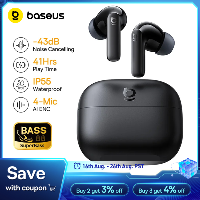 Baseus Bass EP10/BP1 NC -43dB  - Home Cinema Headphones ulasan dan harga