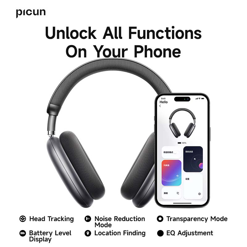 Picun F8 Pro ANC Wireless Head - Home Cinema Headphones ulasan dan harga