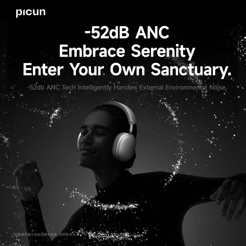 Picun F8 Pro ANC Wireless Head - Home Cinema Headphones ulasan dan harga
