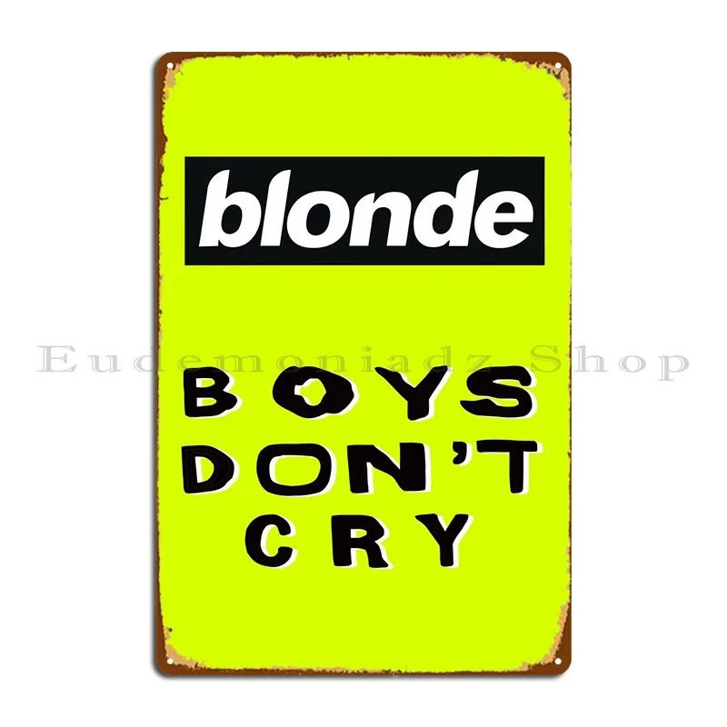 Boys Dont Cry Metal Sign Wall  - Home Cinema Wall Design ulasan dan harga