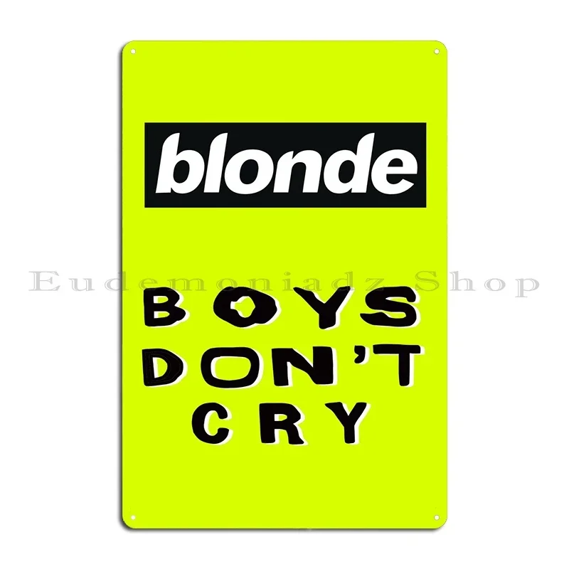 Boys Dont Cry Metal Sign Wall  - Home Cinema Wall Design ulasan dan harga