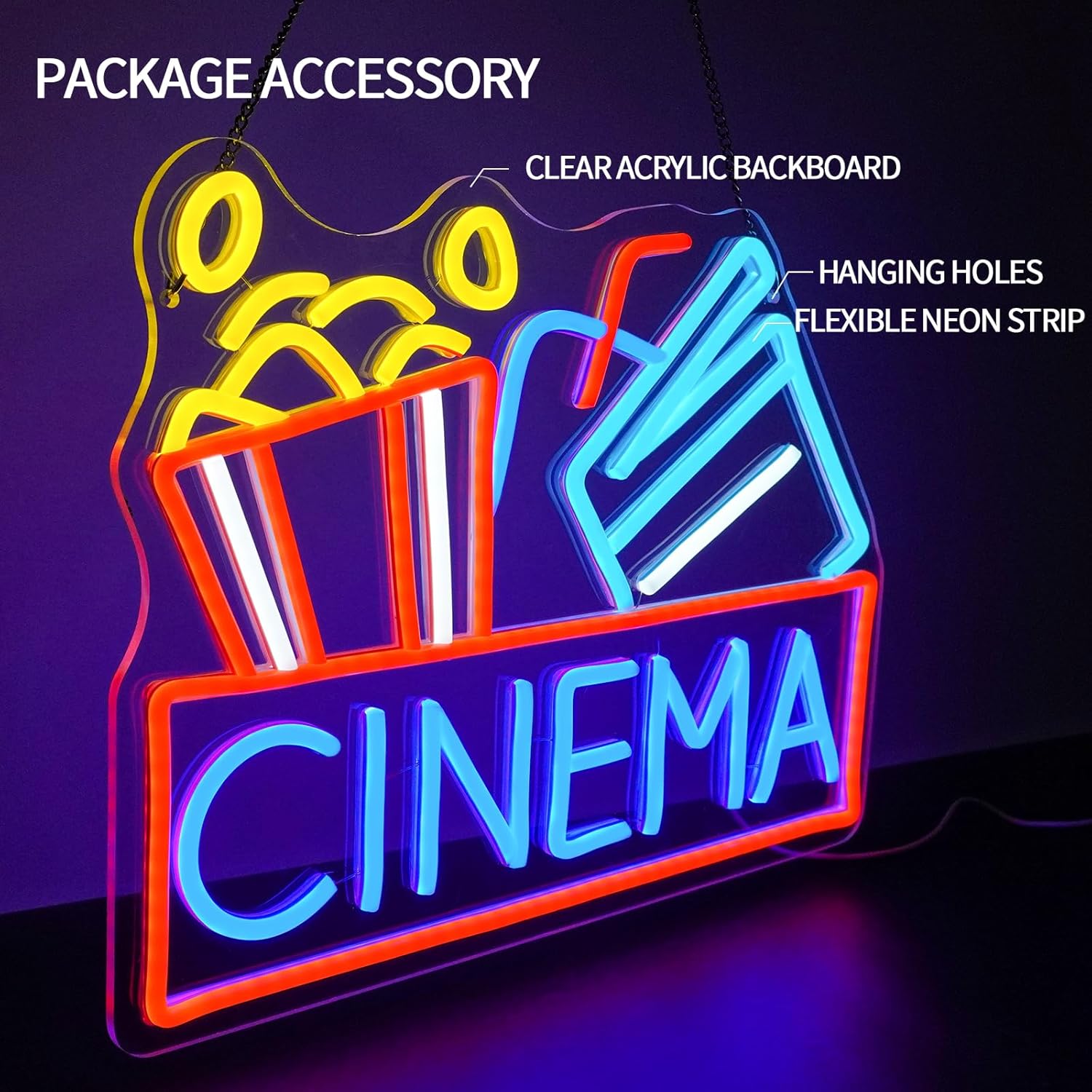 Cinema Neon Sign USB Powered L - Home Cinema Ultimea ulasan dan harga
