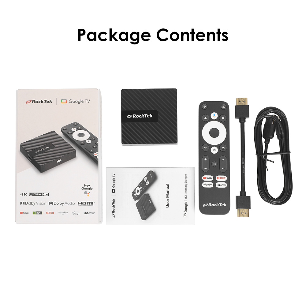 RockTek GB1 TV Dongle Netflix  - Home Cinema Dolby Atmos ulasan dan harga